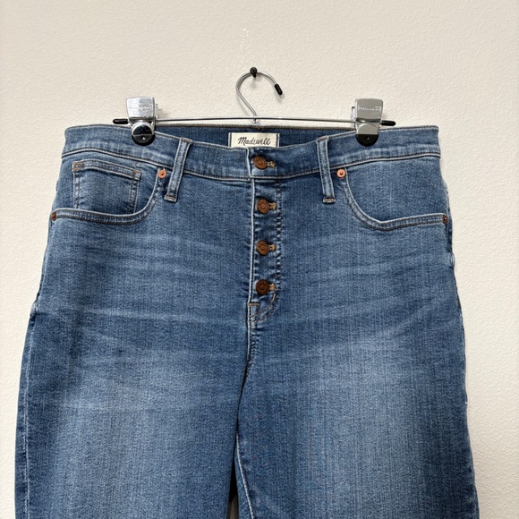Madewell 9" Mid-Rise Skinny Crop Jeans: Button-Front TENCEL Edition - 32 NWT - Picture 4 of 10